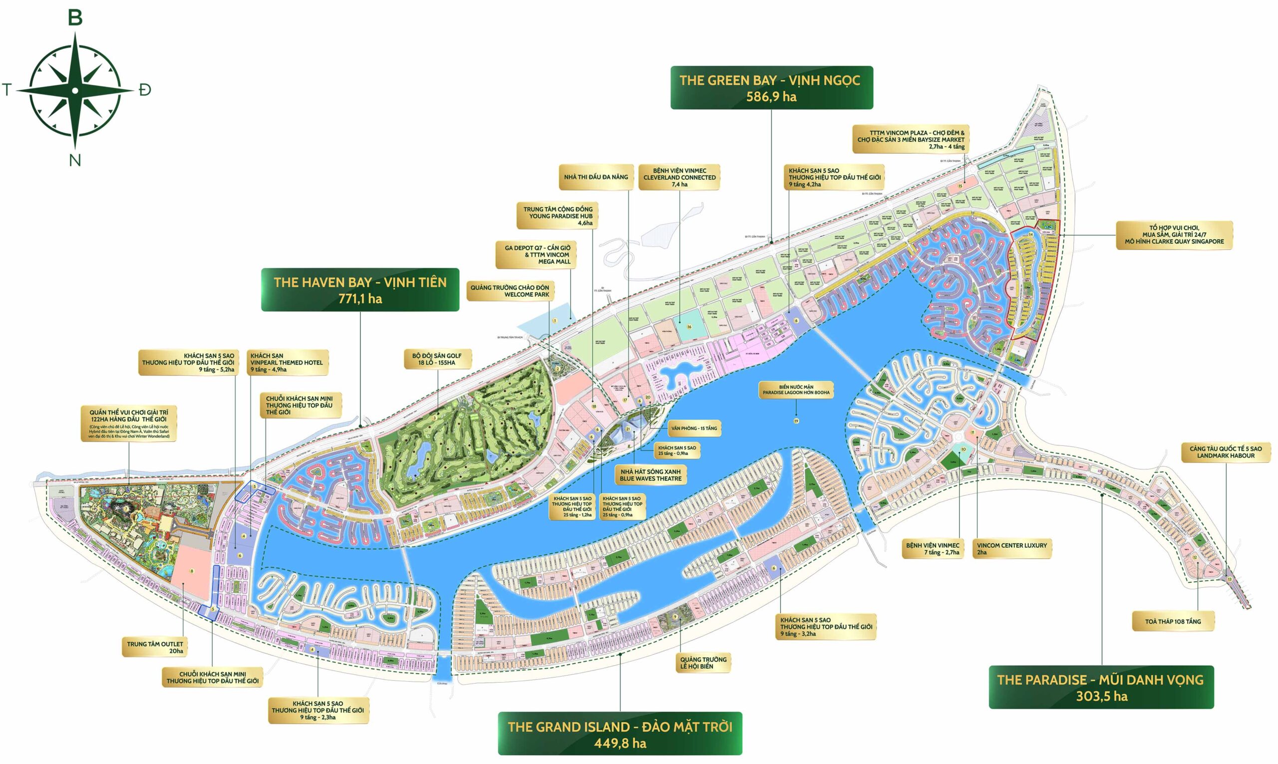Tổng mặt bằng Vinhomes Green Paradise Cần Giờ